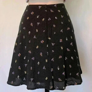 Divided by h & m, mini skirt with slight flair, zip up, no stretch, size 0